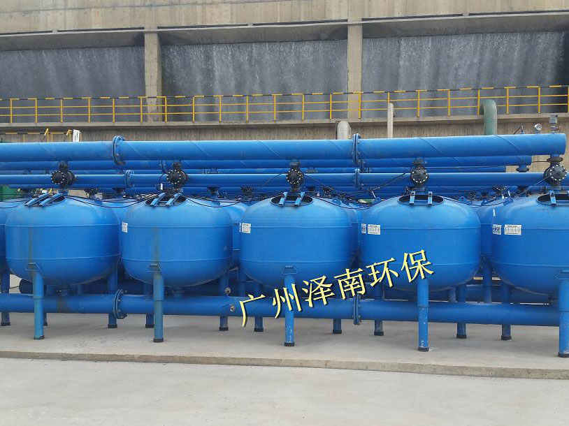 某化工廠冷卻循環(huán)水旁濾裝置-AGF球形淺層砂濾器通過濁度測試驗(yàn)收